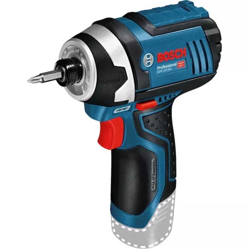 Bosch GDR 12V-105 Professional 2600 p/min Must, Sinine, Punane