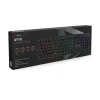 Mehaaniline mänguklaviatuur SAVIO STYX Outemu Red — täissuuruses 104-klahviga USB-juhtmega, RGB, ANSI US International, 1,5 m, must