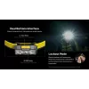 Nitecore NU27 otsmikulamp must, kollane peapaelaga LED-lamp