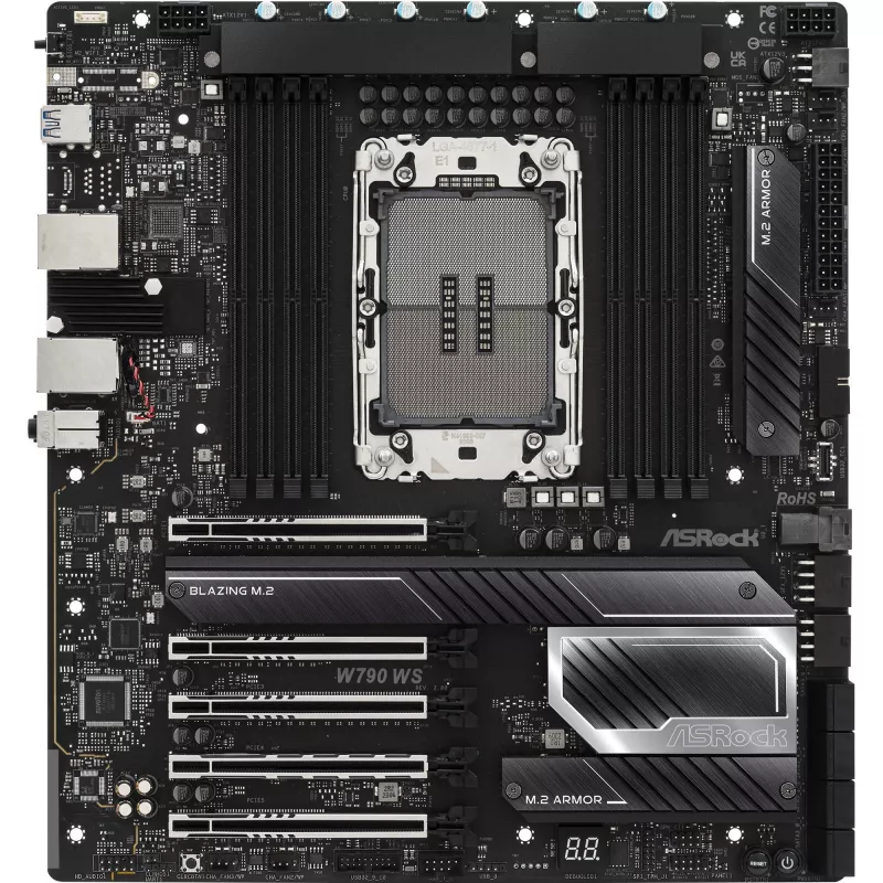 Emaplaat ASRock W790 WS R2.0 Intel W790 LGA 4677 Extended ATX