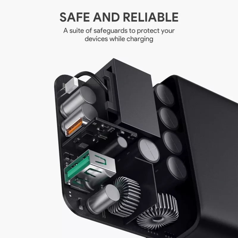 Seinalaadija PA-D3 2xUSB Power Delivery (1xUSB+1xUSB C) 5.4A 60W Dynamic Detect