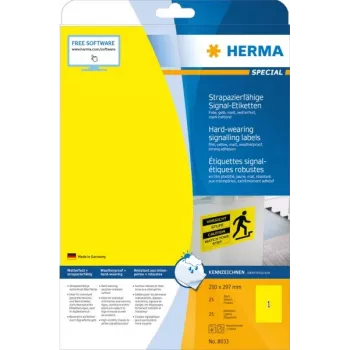 Isekleepuv printerisilt HERMA Signs 8033