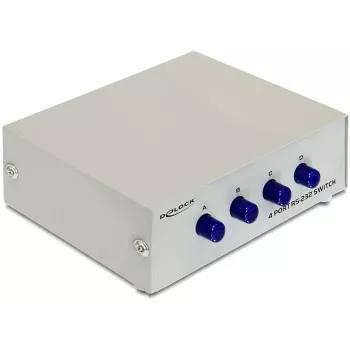 DeLOCK 87589 4-pordiline RS-232 manuaalne jadaliidese lüliti