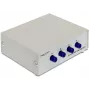 DeLOCK 87589 4-pordiline RS-232 manuaalne jadaliidese lüliti