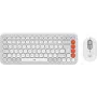 Klaviatuuri ja hiire komplekt Logitech POP Icon Combo — Mini Bluetooth QWERTZ klaviatuur, USA rahvusvaheline/saksa paigutus, oranž/valge, hiir kaasas
