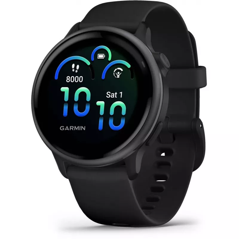Garmin vívoactive 6 3.05 cm (1.2) AMOLED 42 mm Digitaalne 390 x 390 pikslit Puuteekraan Must Wi-Fi GPS (satelliit)
