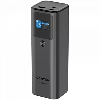 Canyon PB-2010 - Powerbank - Li-Pol - 27 000 mAh - Digitaalekraan - 2xUSB-C + 1xUSB-A - Toide