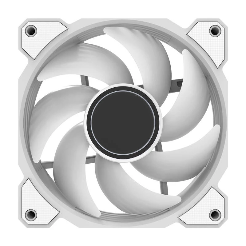 Darkflash DR08 jahutusventilaator (valge) — korpuse/protsessori ventilaator, mudel DR08 Valge, üksik 120 mm ventilaator