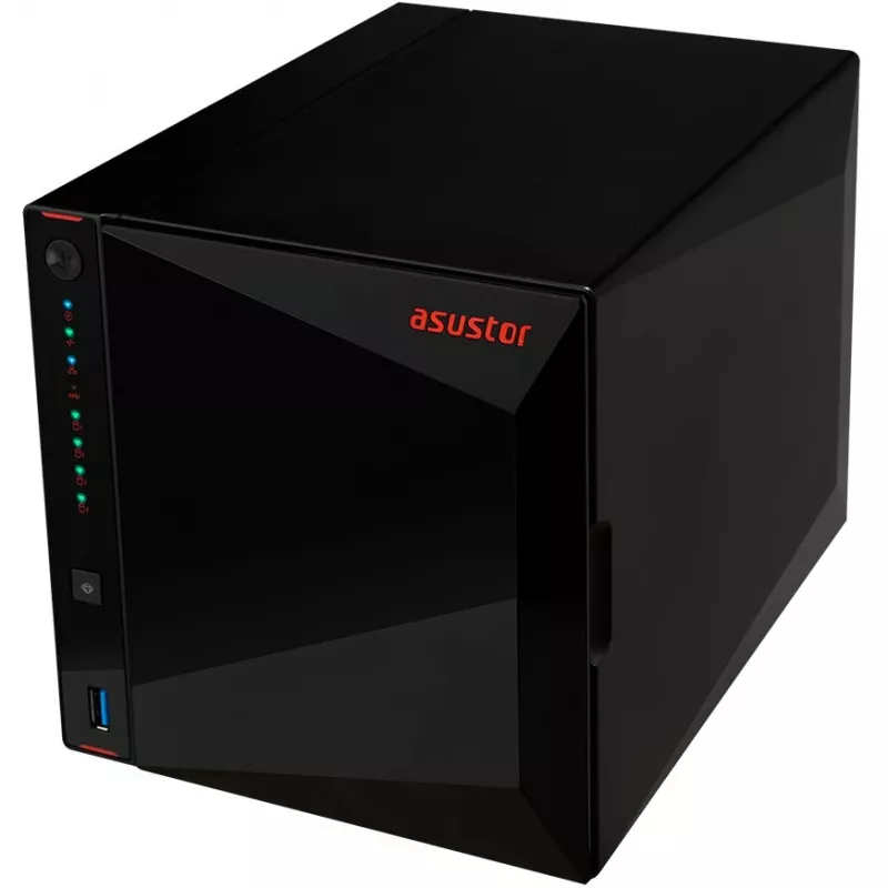 ASUSTOR Nimbustor 4 AS5304T - NAS-server - 4 pesa - SATA 6Gb/s - RAID 0, 1, 5, 6, 10, JBOD - RAM 4GB - 2,5 Gigabit Ethernet - iSCSI tugi (90-AS5304T00-MD30)