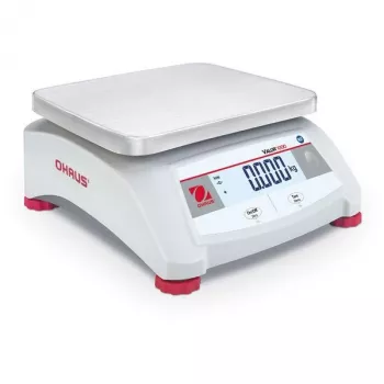 Kaasaskantav elektrooniline kaal OHAUS Valor 1000 V12P30 EU — 30 kg kandevõime, 5 g täpsus, roostevabast terasest pealispind