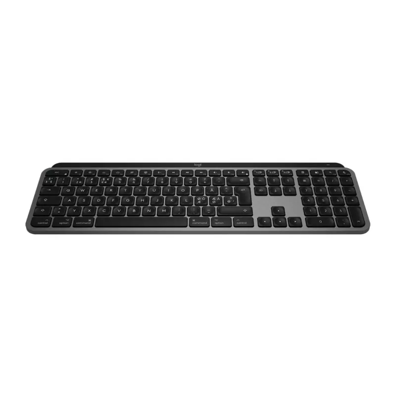 Logitech Master Series MX Keys S for Mac - klaviatuur - täissuuruses - taustvalgustusega - juhtmevaba - Bluetooth LE - QWERTY - Põhjamaade (taani/soome/norra/rootsi) (920-011633)