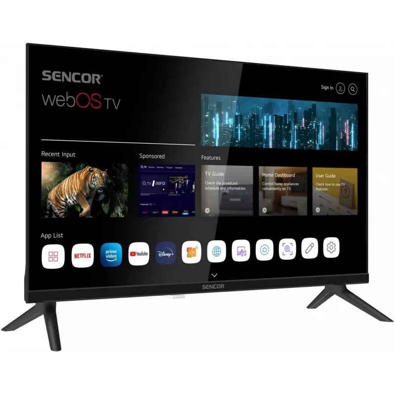 24-tolline LED-nutiteler SENCOR SLE 24S830MB — HD-eraldusvõime, energiaklass E