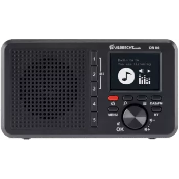 Albrecht DR 86 väike eakatele mõeldud digiraadio DAB+/UKW, must (27861)
