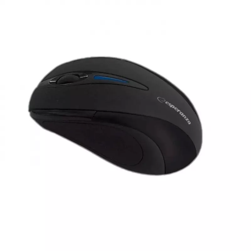 Juhtmeta — RF juhtmeta hiir ESPERANZA EM101K, mõlemakäeline, 1000 DPI, 2,4 GHz nano USB-vastuvõtja, must