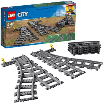 Ehitusmängukomplekt LEGO City 60238 – raudtee ümbersuunaja ja tarvikud mängukomplektidele