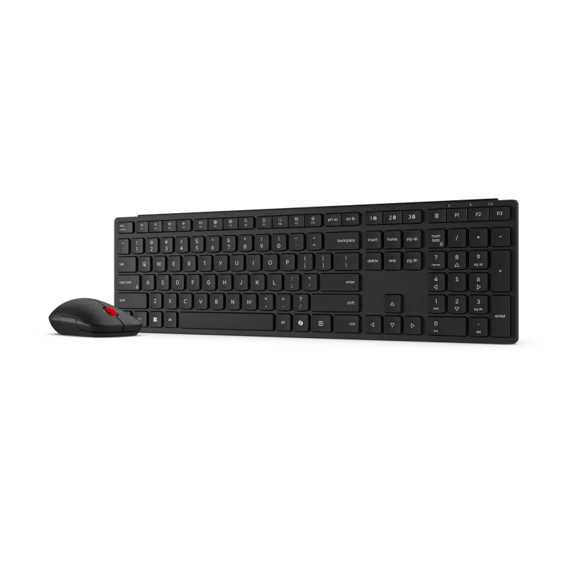 Lenovo | Multi-Mode Pro 6000 | Klaviatuuri ja hiire komplekt | Juhtmevaba | Hiir kaasas | Eesti keel | Bluetooth | Eclipse Must