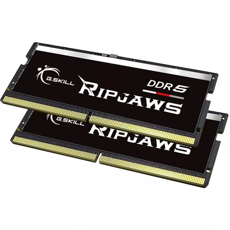 SO-DIMM 32 GB DDR5-4800 (2x 16 GB) Dual-Kit, Arbeitsspeicher schwarz, F5-4800S3434A16GX2-RS, Ripjaws, INTEL XMP