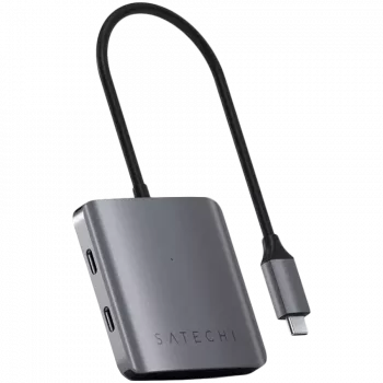Satechi USB-jaotur toiteedastusega, 4x USB-C 3.2