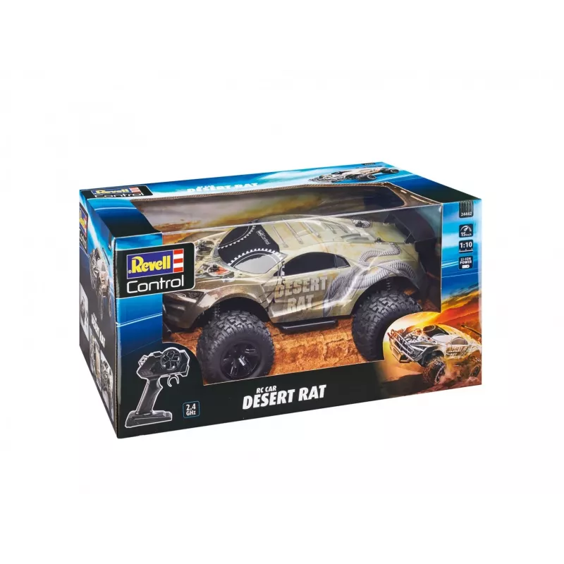 RC-auto REVELL Desert Rat (mudel 24442) — hall ja must raadio teel juhitav maastikusõiduk
