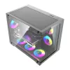 Arvutikorpus DarkFlash B275 PRO (must) koos 6 kaasasoleva jahutusventilaatoriga