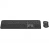 Logitech Signature õhuke Combo MK950 - klaviatuuri ja hiire komplekt - 100% - täissuuruses - juhtmevaba - Bluetooth 5.1 LE - AZERTY - prantsuse - grafiit (920-012485)