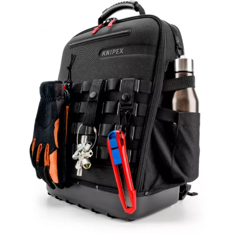 Tööriistakott Knipex X18 37 taskuga Must Punane Kangas Plast