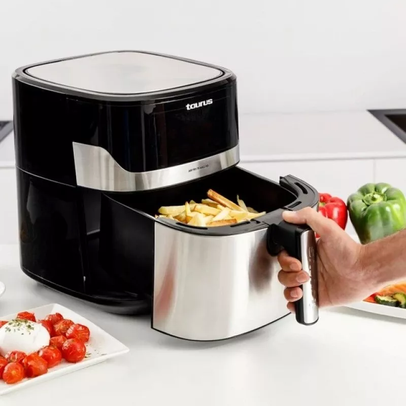 õhufritüür Taurus Air Fry 7S 1600W 6,5L, roostevaba teras, 8 programmi, 80–200°C, puutetundlik juhtimine