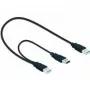 USB-kaabel DeLOCK 82908 USB 3.2 Gen 1 0,6 m 2x USB A isane must