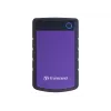StoreJet 25H2 2.5 inch portable HDD 2TBUSB 3.0 Shockproof with Dark grey silicon cover and purple cover one touch Auto-Backup button