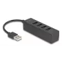 USB-jaotur DeLOCK 64334 Type-A 480 Mbit/s must