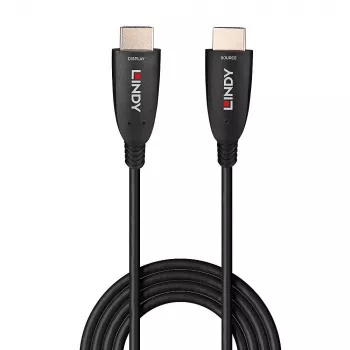Lindy 10m Fiiberoptiline Hübriid HDMI 8K60 Kaabel, 10 m, HDMI tüüp A (standard), HDMI tüüp A (standard), 48 Gbit/s, Must