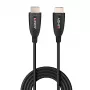 Lindy 10m Fiiberoptiline Hübriid HDMI 8K60 Kaabel, 10 m, HDMI tüüp A (standard), HDMI tüüp A (standard), 48 Gbit/s, Must