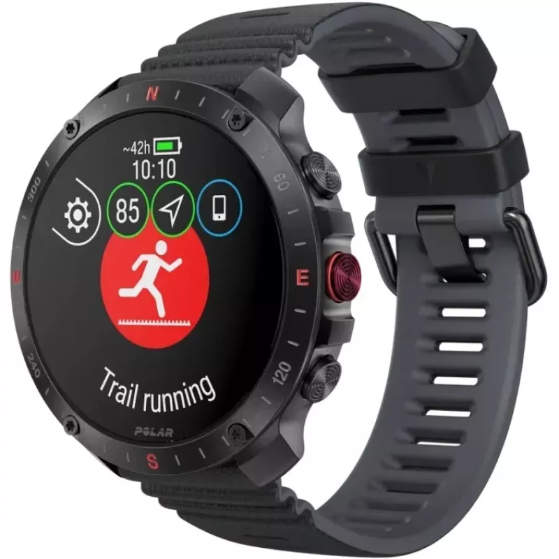 Polar Grit X2 Pro 3,53 cm (1.39) AMOLED Digitaalne 454 x 454 Pikslit Puuteekraan Must GPS (900110286)