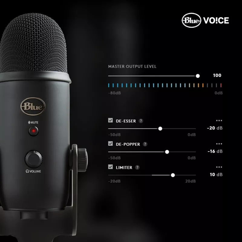 Blue Microphones Yeti mikrofon USB Blackout