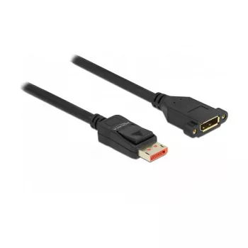 DisplayPort pikenduskaabel paneelikinnitusega DeLOCK 87098 8K 60 Hz 3 m