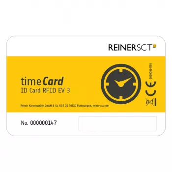 Kiipkaart ReinerSCT timeCard Premium 25 DES — turvaline kiipkaart aja arvestuseks ja ligipääsuks