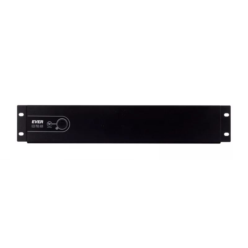 Rackmount Line-Interactive UPS EVER ECO Pro 1200 AVR CDS, 1,2 kVA (650 W väljund), 2U, 3× C13, USB-B, AVR, VRLA 12 V 5 Ah ×2