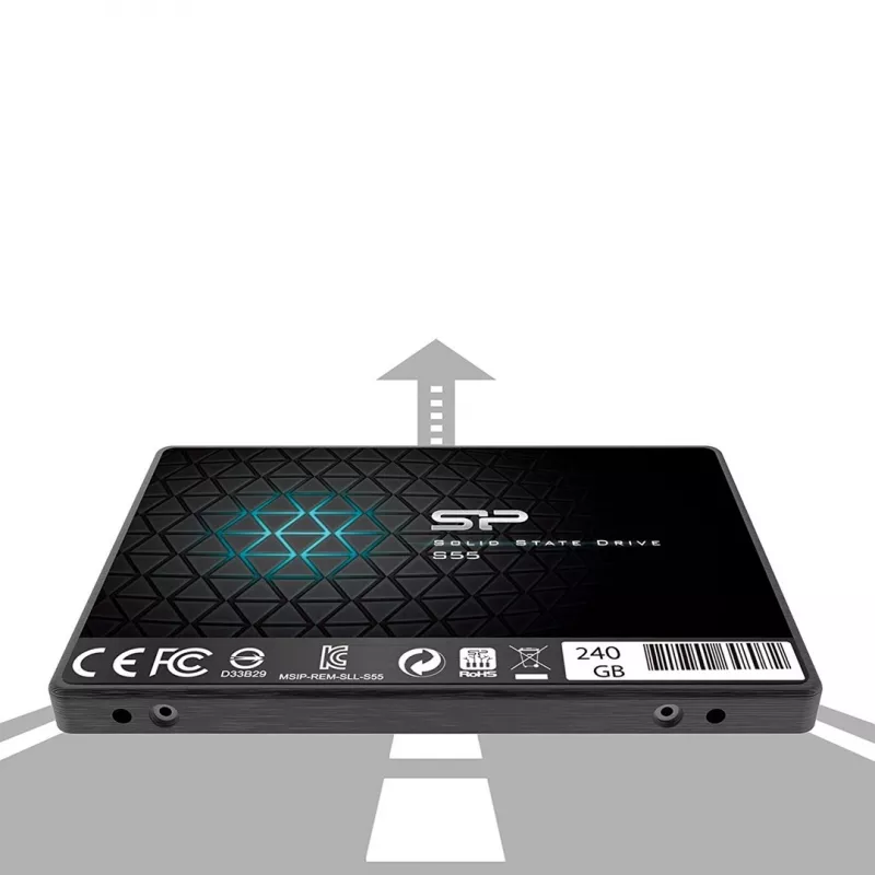 SSD draiv Silicon Power õhuke S55 240GB 2.5tolline SATA III TLC