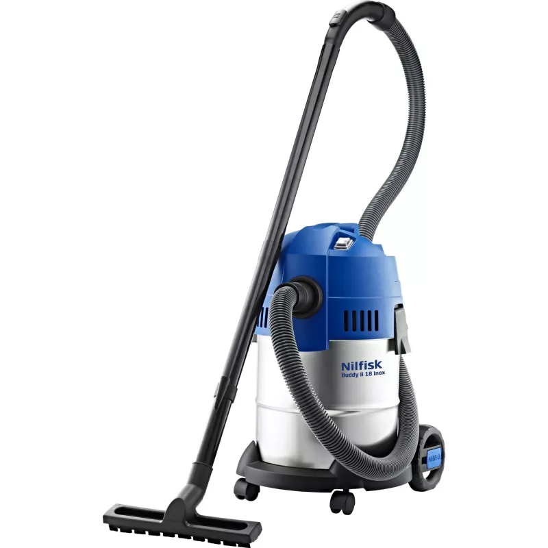 Nilfisk Buddy II 18 roostevaba teras must, roostevaba teras 18 L 1200 W
