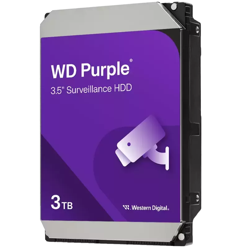 Sisemine kõvaketas Western Digital lilla WD34PURZ 3 TB 3.5 tolli 5400 p/min 128 MB Serial ATA III