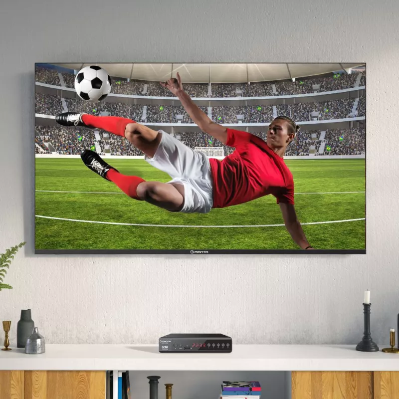 Digitaalne TV-vastuvõtja MANTA DVBT025PRO DVB-T2 Full HD tugi USB-salvestus