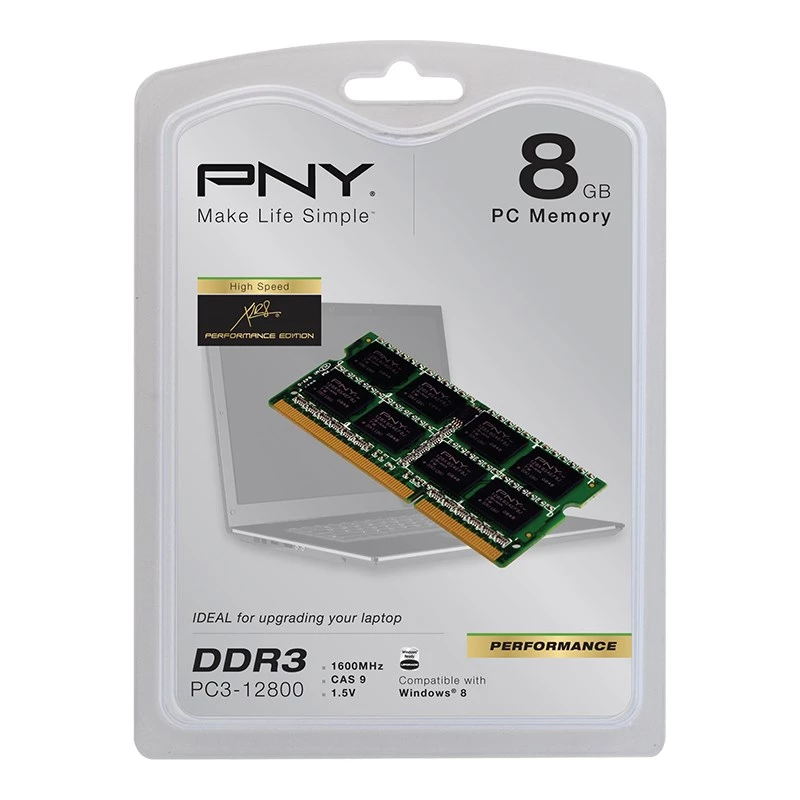 Mälumoodul PNY DDR3 8GB 1600MHz 1 x 8GB