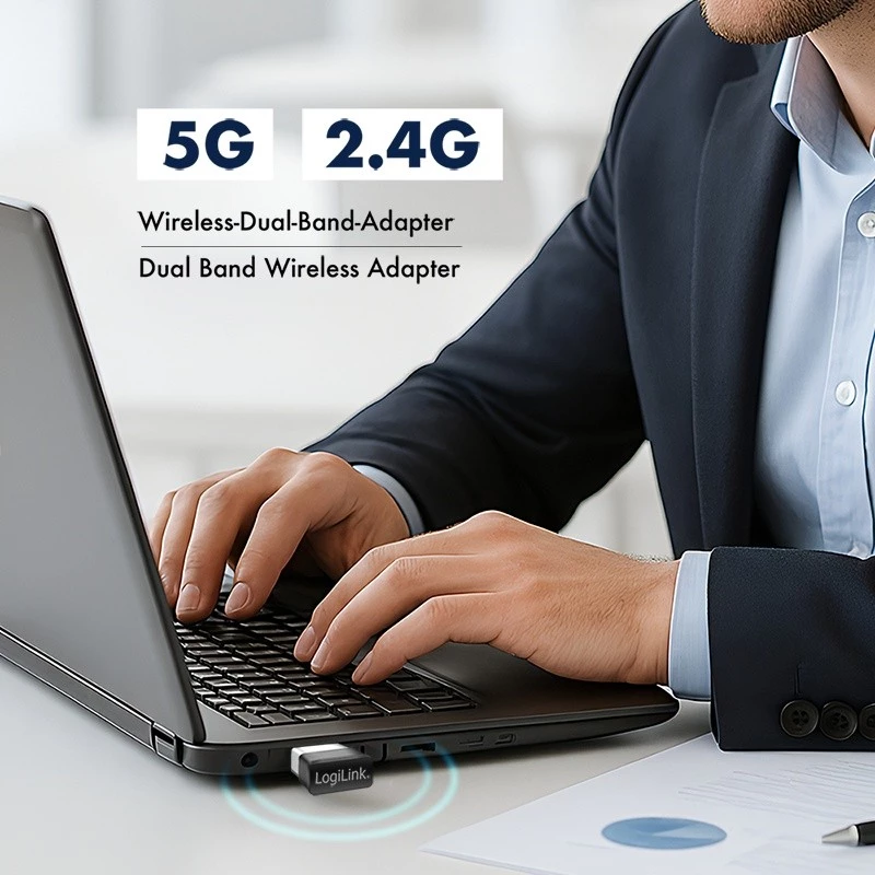 Juhtmevaba USB WLAN-adapter, 11ac, 650 Mbit