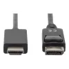 Adapterkaabel Displayport 1.2 lukustusega 4K 60Hz UHD tüüp DP/HDMI A M/M must 2 m