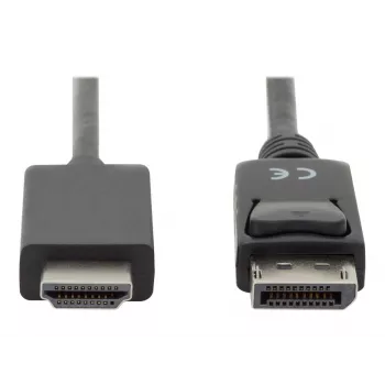 Adapterkaabel Displayport 1.2 lukustusega 4K 60Hz UHD tüüp DP/HDMI A M/M must 2 m