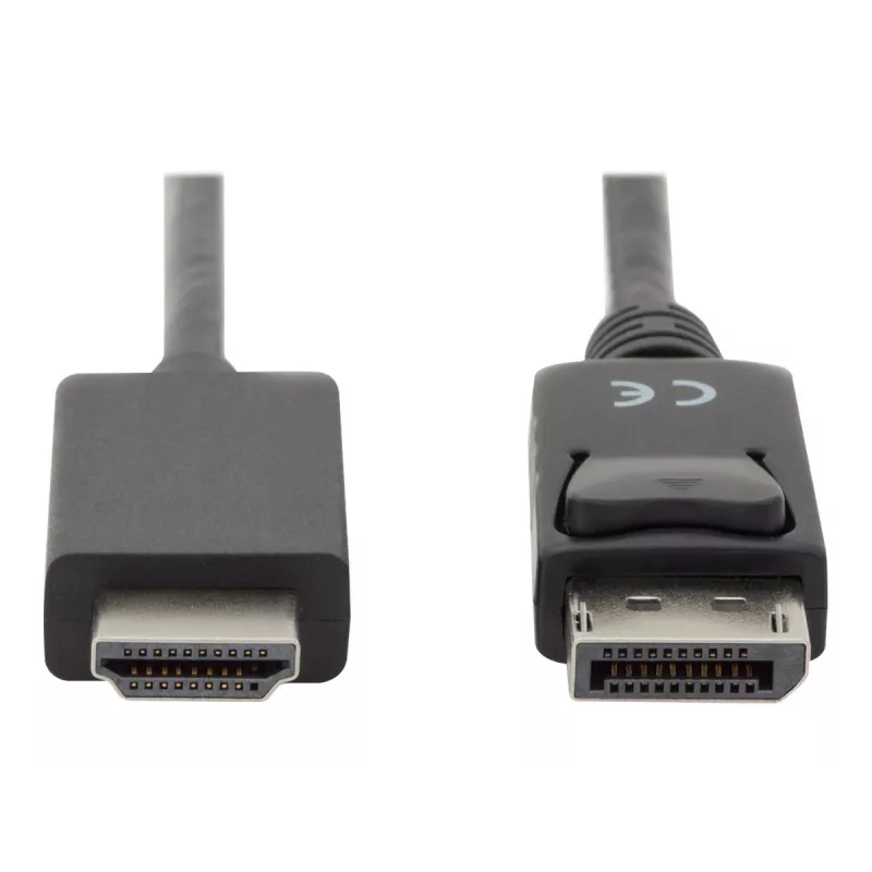 Adapterkaabel Displayport 1.2 lukustusega 4K 60Hz UHD tüüp DP/HDMI A M/M must 2 m