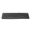 K120 juhtmega klaviatuur, juhtmega, USB, QWERTZ, must