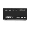 HDMI Video Splitter SAVIO CL-42 — 2x HDMI outputs, 1920x1080, 36-bit colour, metal housing, 5V/1A