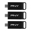 USB-mälupulk PNY Elite 128 GB USB USB-C 3.2 Gen 1 (3.1 Gen 1) Must