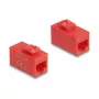 Keystone moodul DELOCK 90641, lame konstruktsioon, RJ-45 pistik, punane